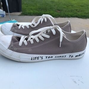 Converse Mens Renew Life’s to short to waste Chucks Shoes